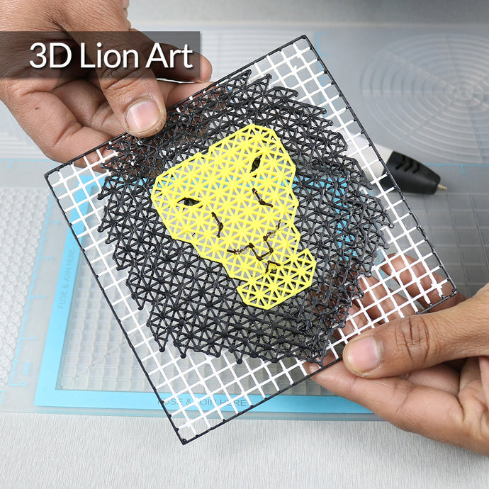 3D Lion Art