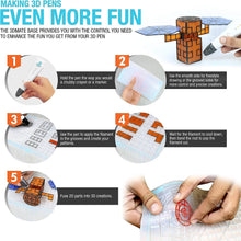 3Dmate Starter - Transparent 3D Pen Mat 9 x 7 Inches with Compatible Stencils Book - Flexible Two-Sided Heat-Resistant Silicone - 3D Pen Accessories - Templates for Kids, Adults