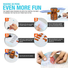 3D Pen Filament with Silicon Design Mat and Compatible Stencils Book with 11 Templates - 1.75mm PLA Plastic Refills - 360 Feet of Assorted Filament for 3D Drawing and Doodling